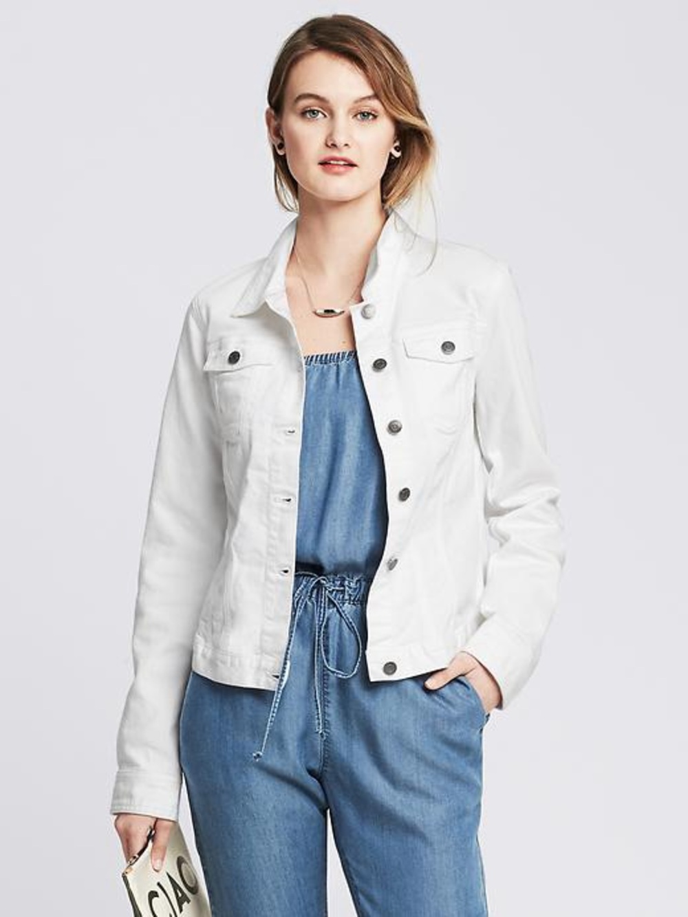 Banana Republic White Women’s Denim Jacket
